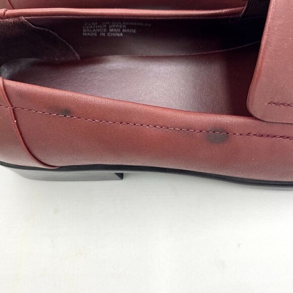 NIB EASY SPIRIT Womens Burgundy Goldengirlzu Slip-on Leather Pumps 7.5M - Picture 7 of 8